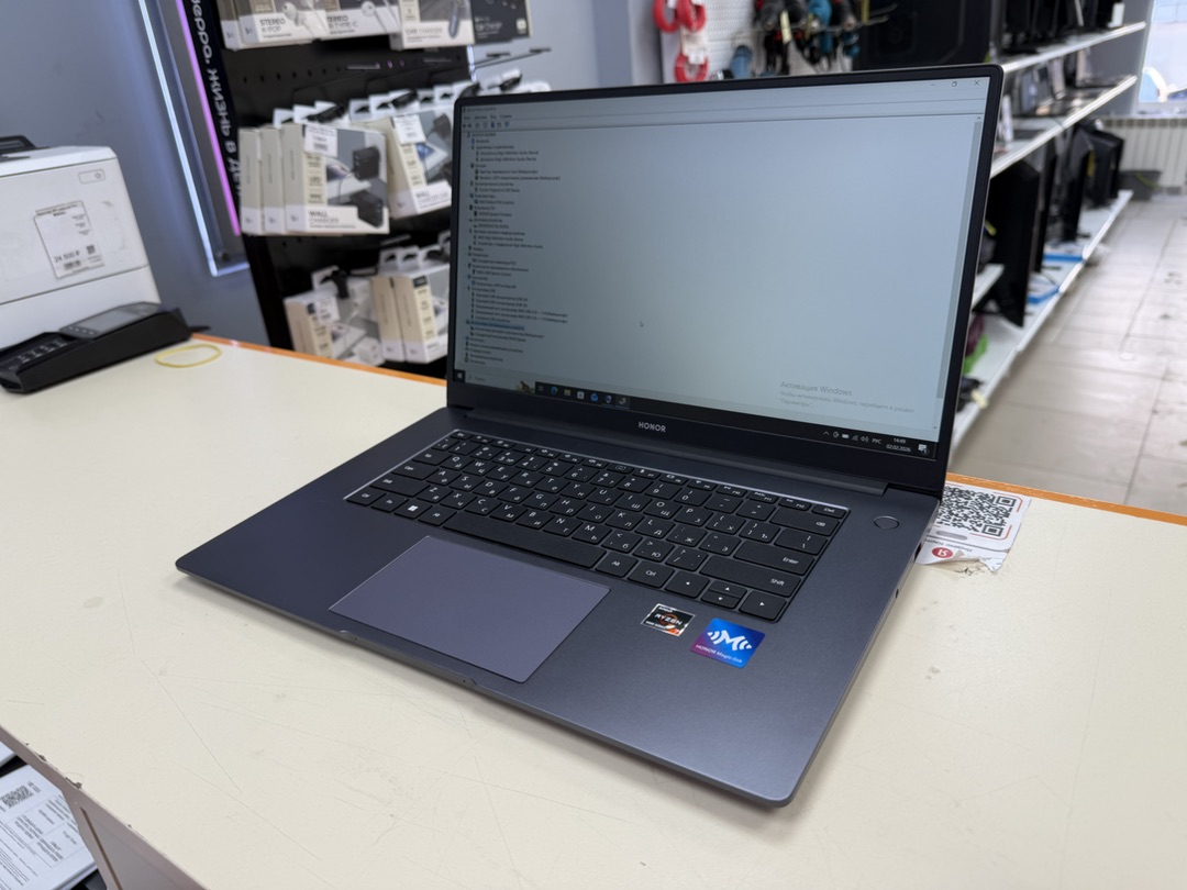 Ноутбук Honor; Ryzen 7 5700U, AMD Radeon (TM) Graphics, 16 Гб, 512 GB, Нет