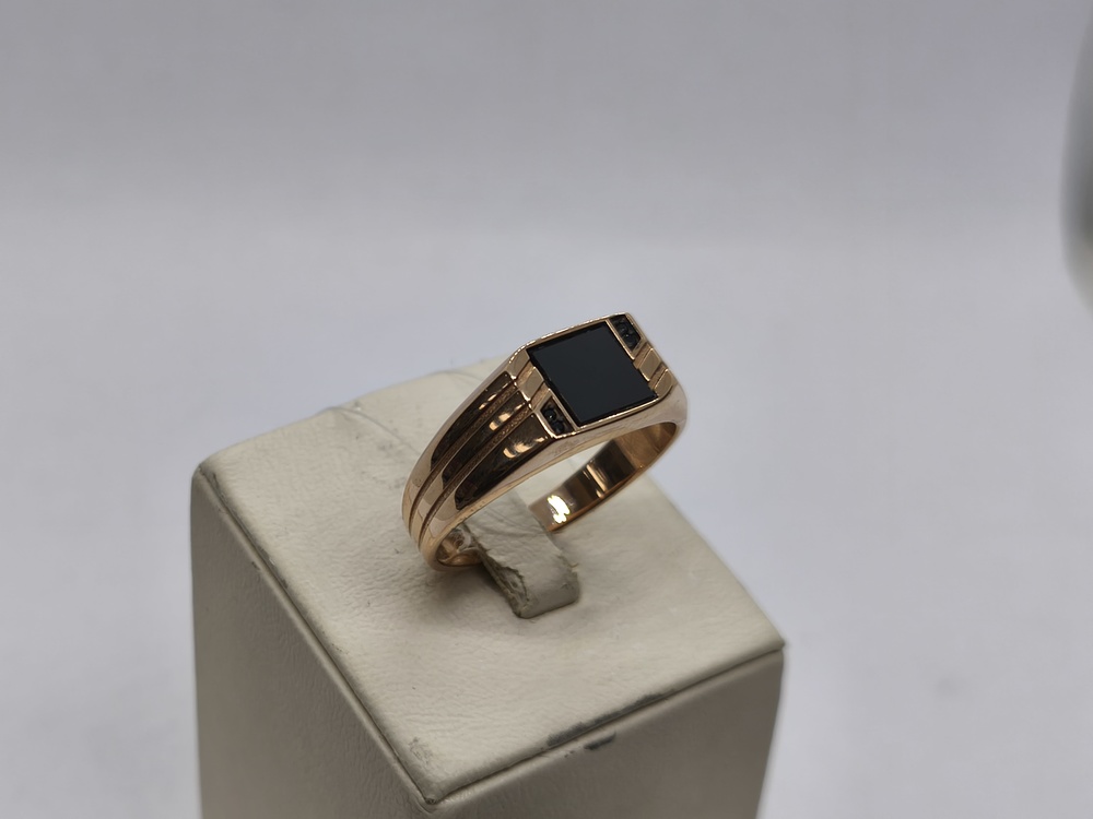 08-540160 КОЛЬЦО ПЕЧАТКА с камнями (Au 585)