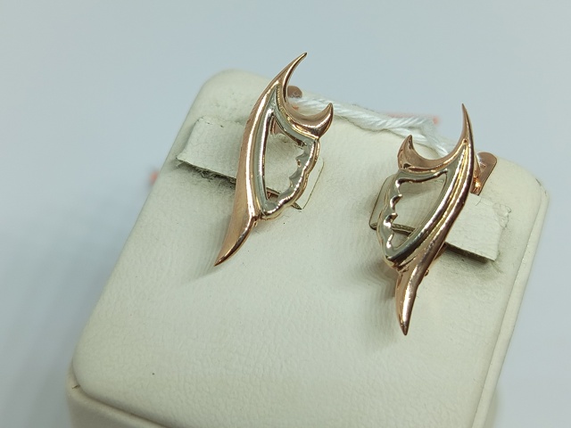 СЕРЬГИ БЕЗ КАМНЯ (Au 585)