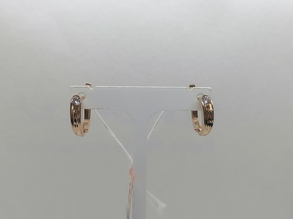 СЕРЬГИ С КАМНЕМ (Au 585)