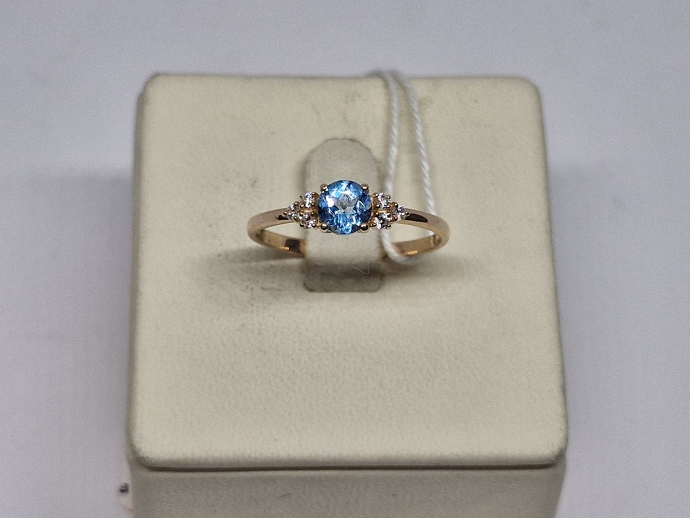 КОЛКМИ585 КОЛЬЦО С КАМНЯМИ (Au 585)