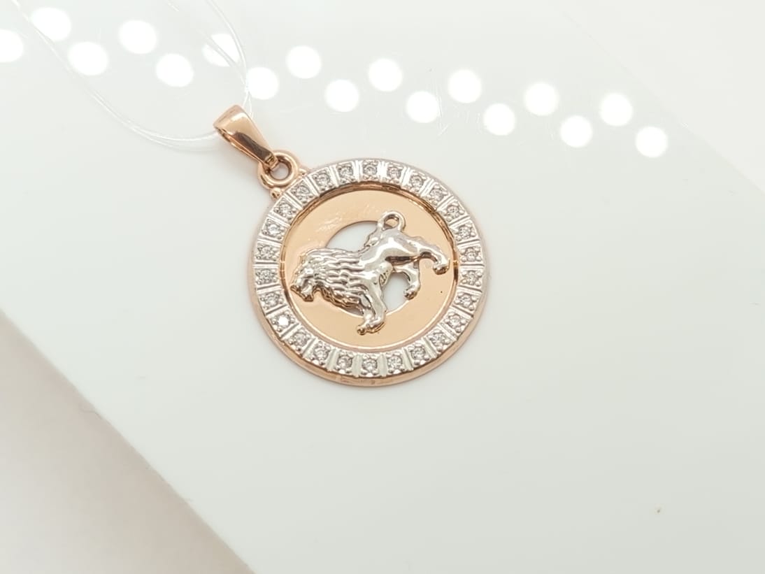 п4144 ПОДВЕСКА С КАМНЯМИ (Au 585)