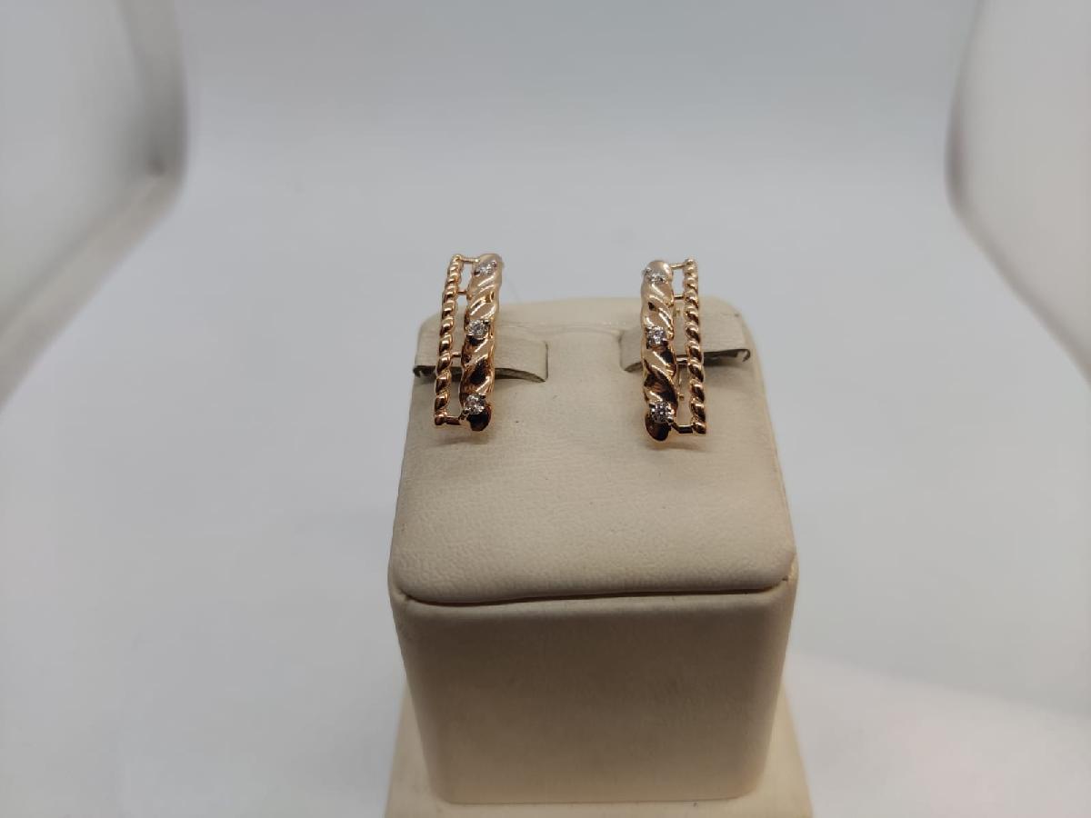 СЕРЬГИ С КАМНЯМИ (Au 585)