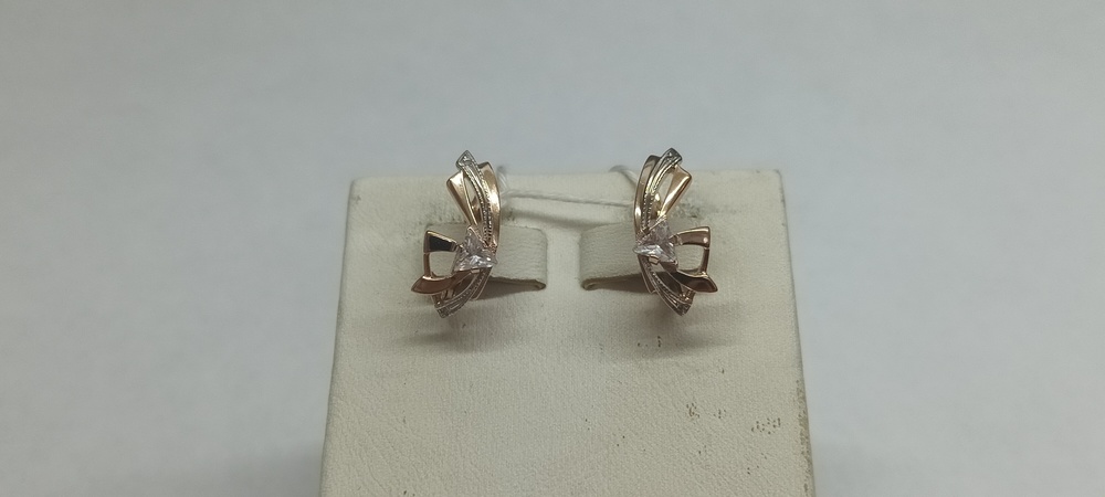 СЕРЬГИ С КАМНЯМИ (Au 585)