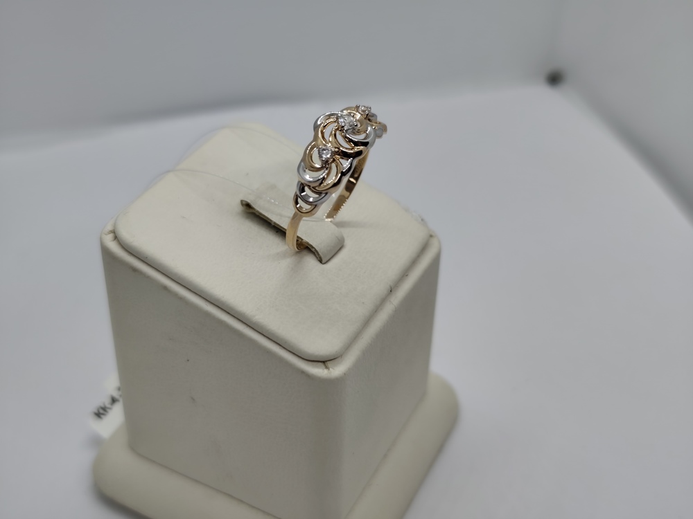 КОЛЬЦО С КАМНЯМИ (Au 585)