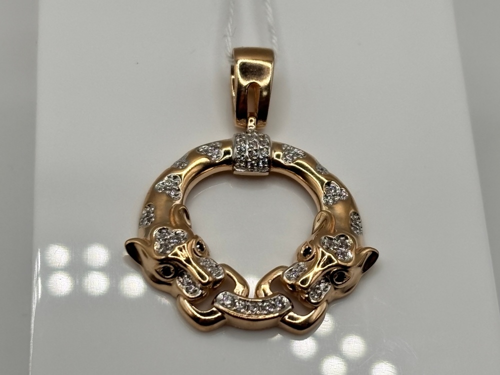 ПОДКМИ585 ПОДВЕСКА С КАМНЯМИ (Au 585)