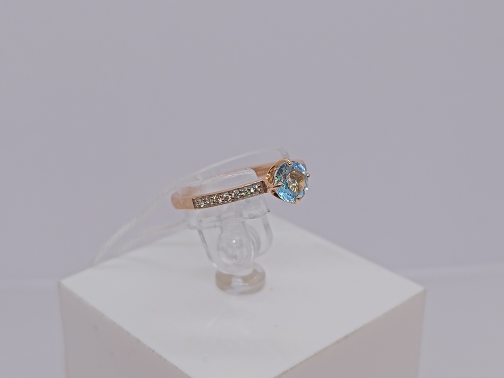 КОЛЬЦО С КАМНЯМИ (Au 585)