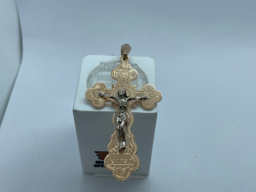 ПОДВЕСКА КРЕСТ без камня (Au 585)
