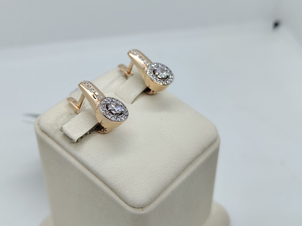 СЕРЬГИ С КАМНЯМИ (Au 585)