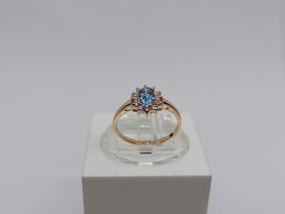 КОЛКМИ585 КОЛЬЦО С КАМНЯМИ (Au 585)