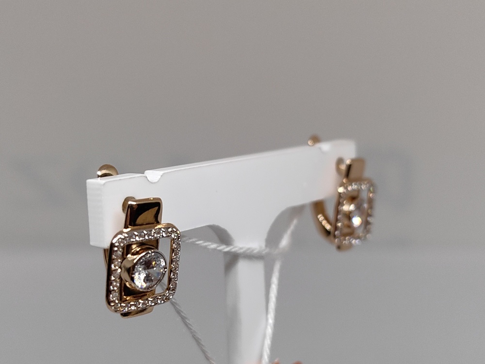 СЕРЬГИ С КАМНЯМИ (Au 585)