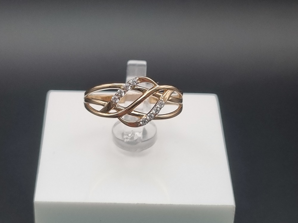 КОЛКМИ585 КОЛЬЦО С КАМНЯМИ (Au 585)