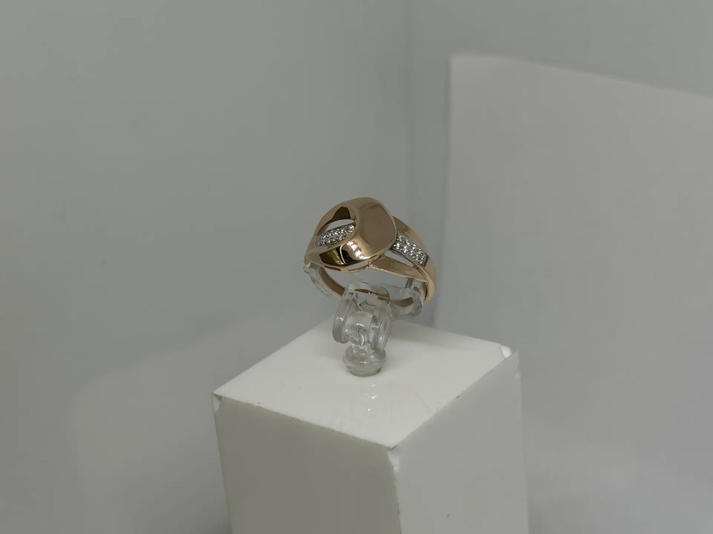 КОЛЬЦО С КАМНЯМИ (Au 585)