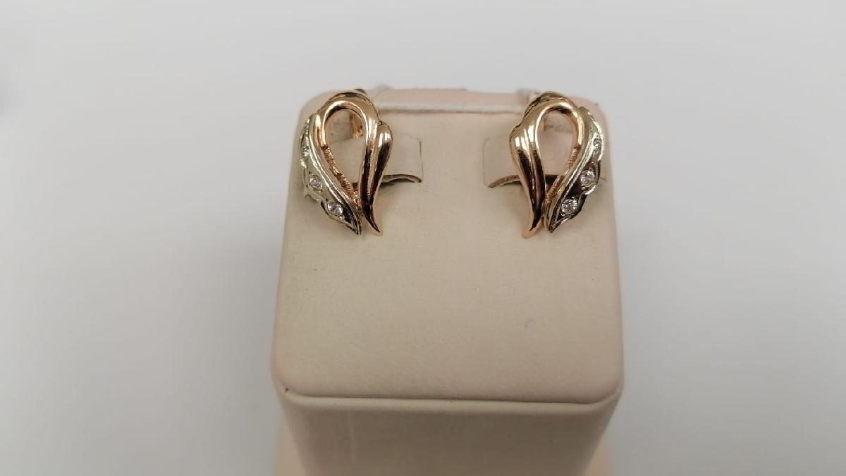 СЕРЬГИ С КАМНЯМИ (Au 585)