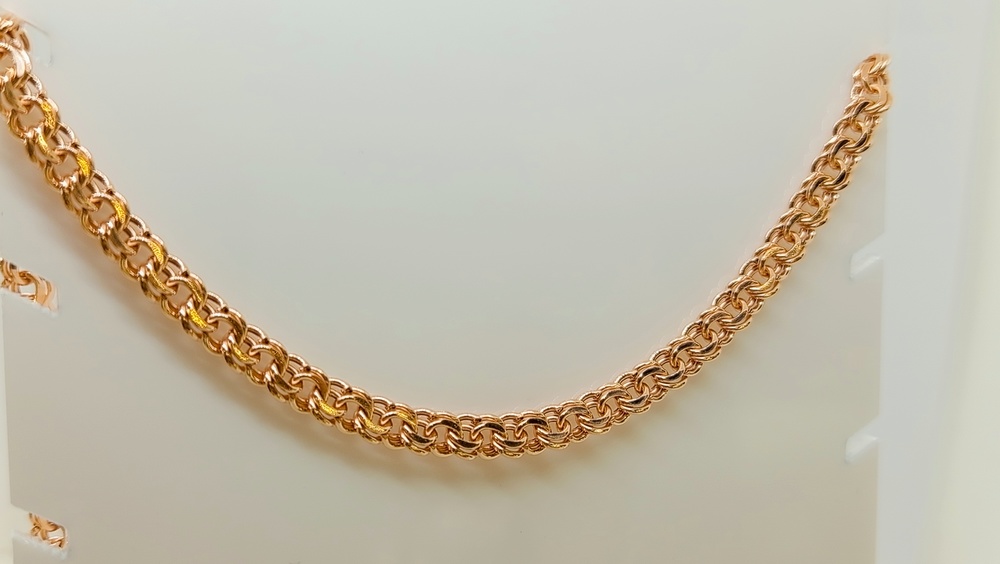 ЦЕПЬ ПУСТОТЕЛАЯ Бисмарк (Au 585)