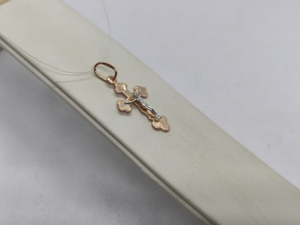 ПОДВЕСКА КРЕСТ (Au 585)