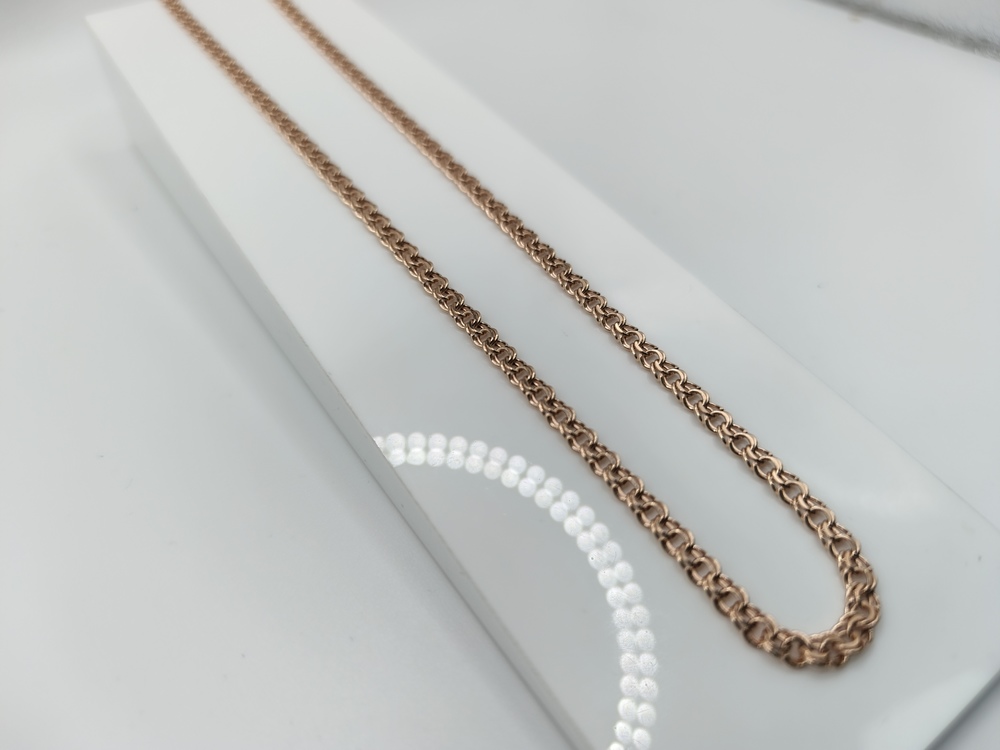 ЦЕПЬ ПУСТОТЕЛАЯ Бисмарк (Au 585)