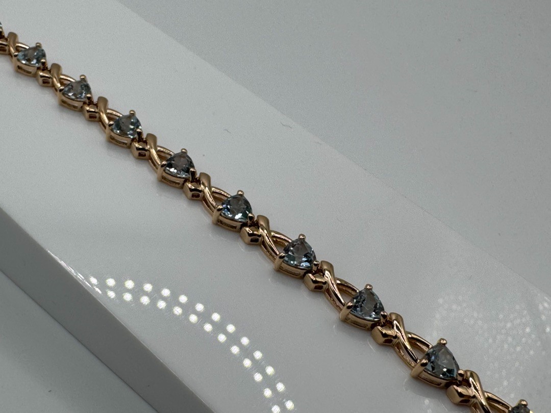 Б585 БРАСЛЕТ С КАМНЯМИ (Au 585)