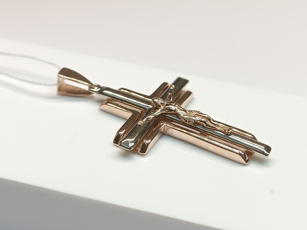 ПОДВЕСКА КРЕСТ без камня (Au 585)