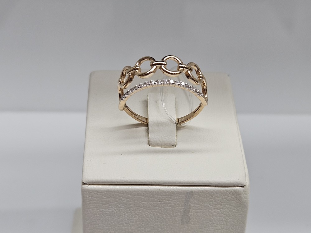 КОЛЬЦО С КАМНЯМИ (Au 585)