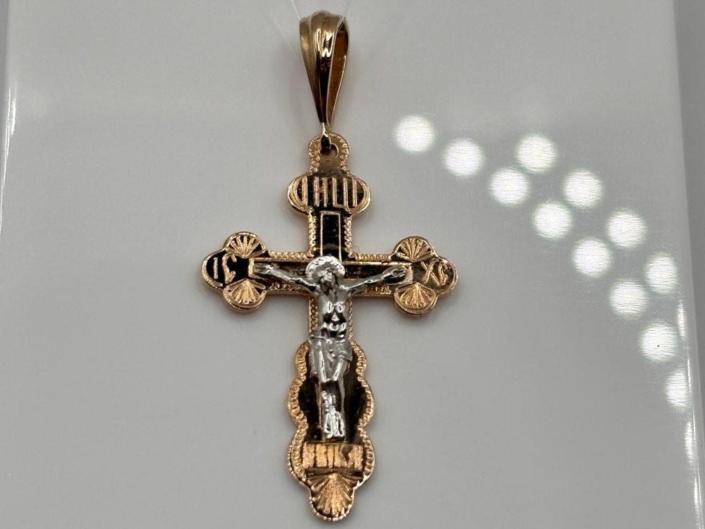 ПОДВЕСКА КРЕСТ (Au 585)