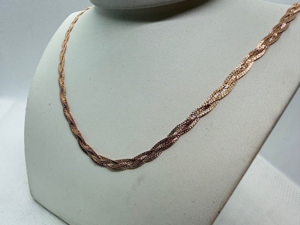 ЦЛКП585 ЦЕПЬ ПОЛНОВЕСНАЯ Косичка(париджина) (Au 585)