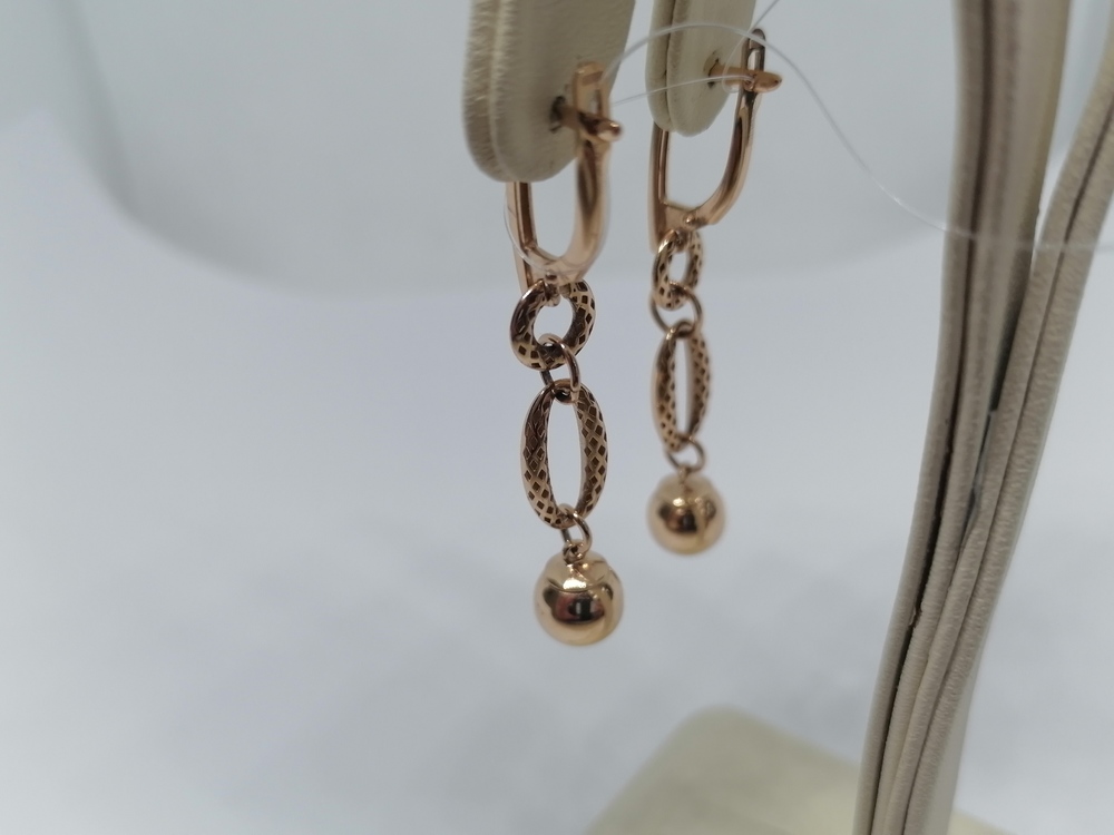 СЕРЬГИ БЕЗ КАМНЯ (Au 585)