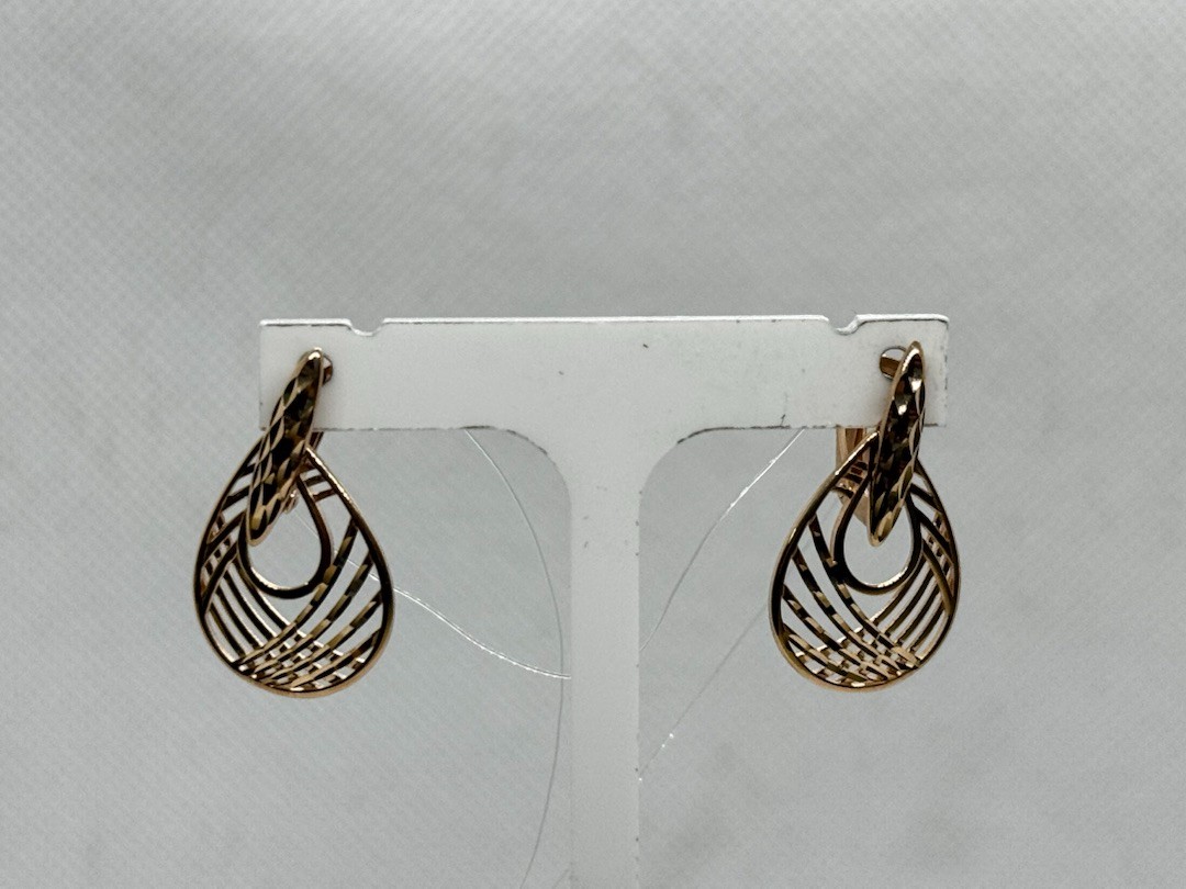 СЕРЬГИ БЕЗ КАМНЯ (Au 585)