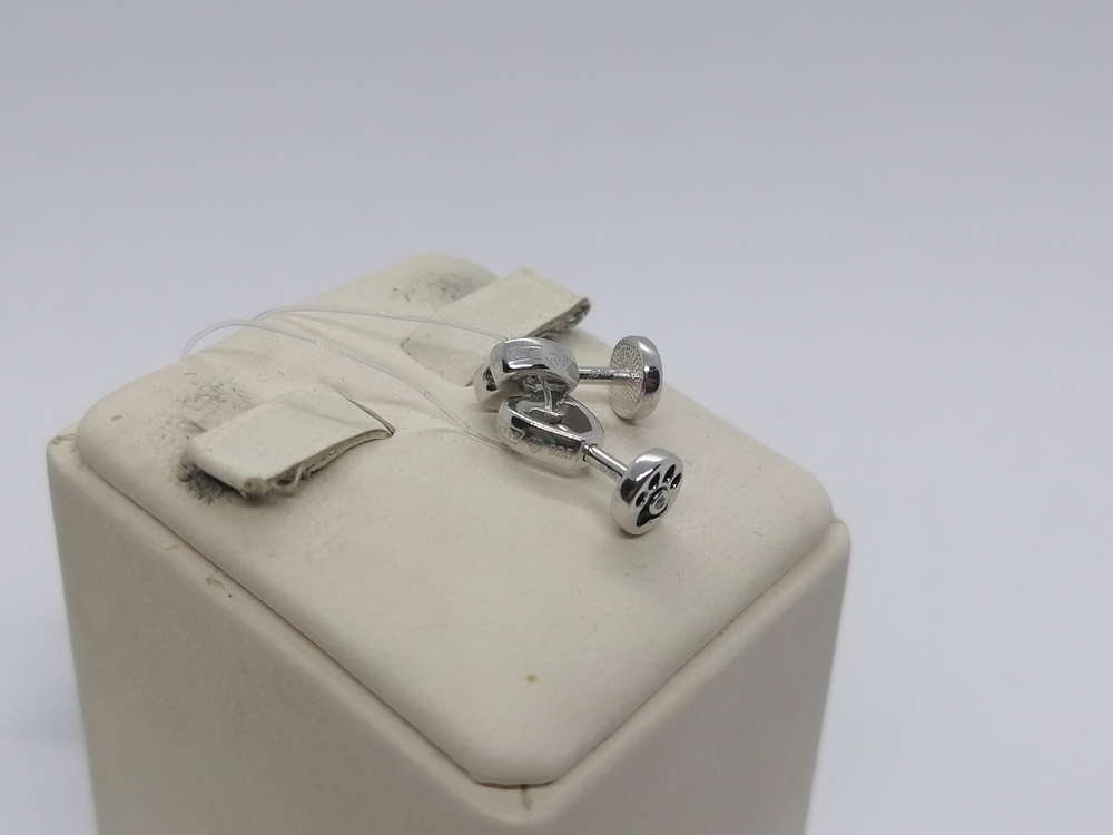 СЕРЬГИ ПУСЕТЫ Бриллиант (Ag 925)