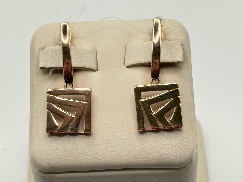 СЕРЬГИ БЕЗ КАМНЯ (Au 585)