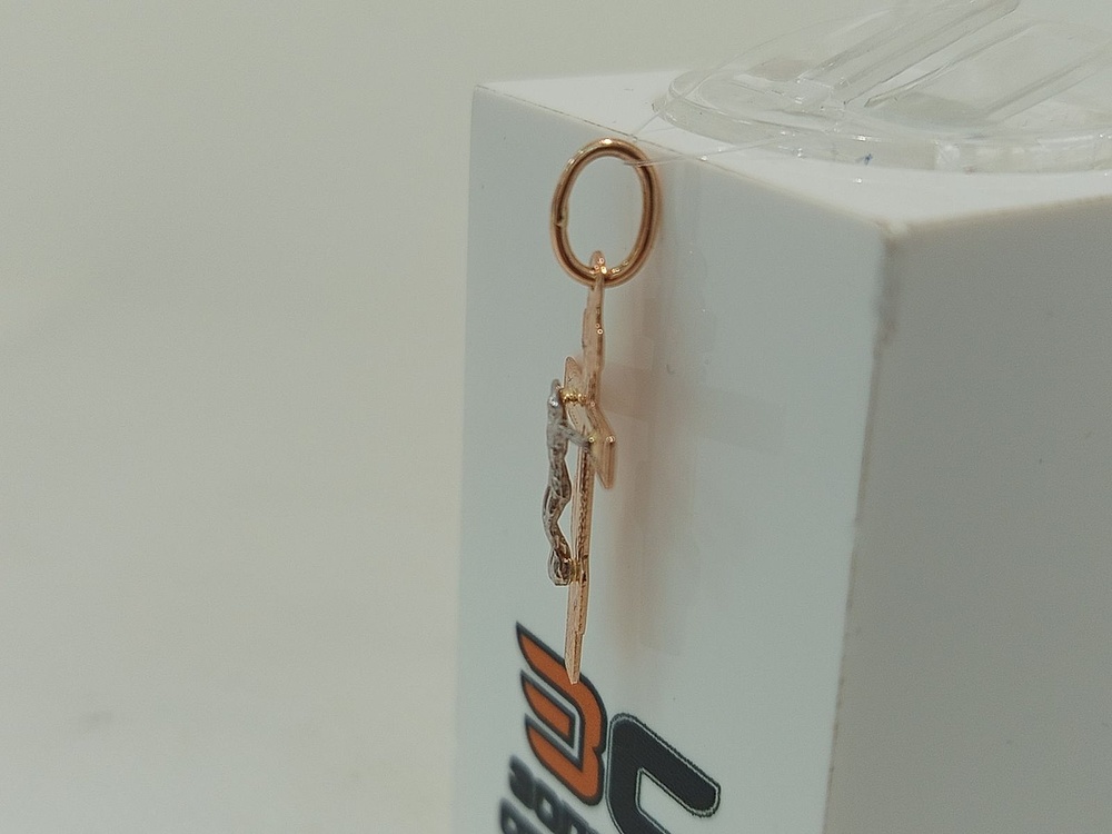 ПОДВЕСКА КРЕСТ без камня (Au 585)