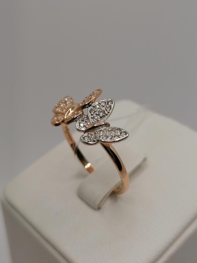 КОЛЬЦО С КАМНЯМИ (Au 585)