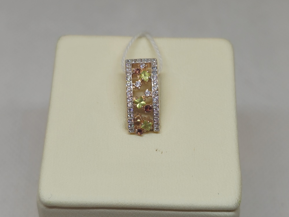 ПОДВЕСКА С КАМНЯМИ (Au 585)