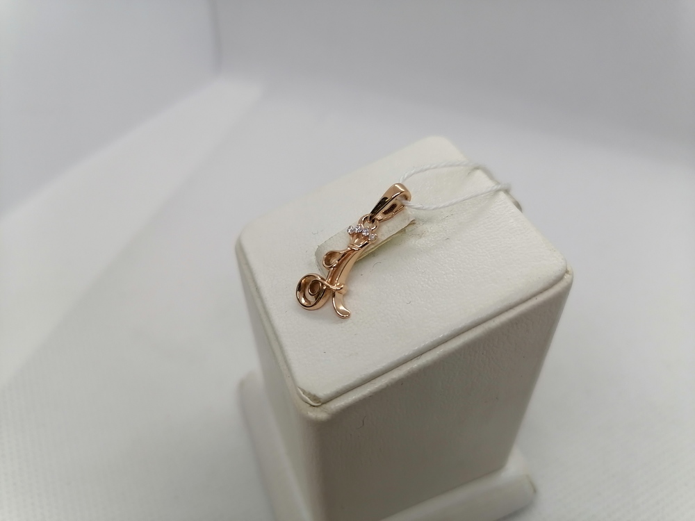 ПОДВЕСКА БУКВА А Au 585