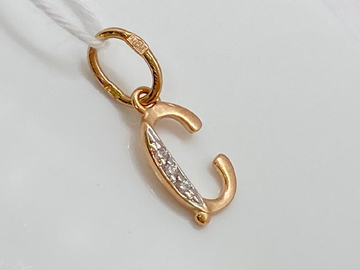 ПОДВЕСКА БУКВА С Au 585