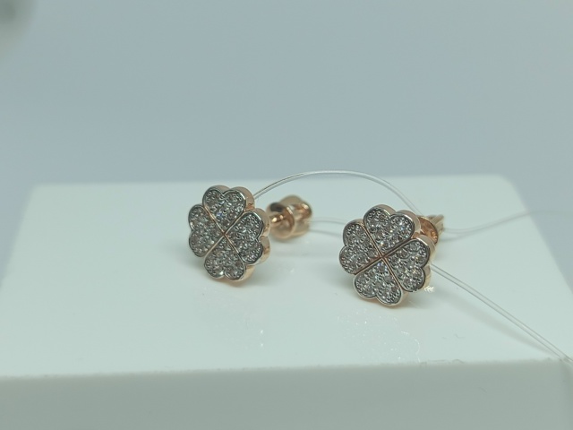 СЕРЬГИ ПУСЕТЫ с камнями (Au 585)