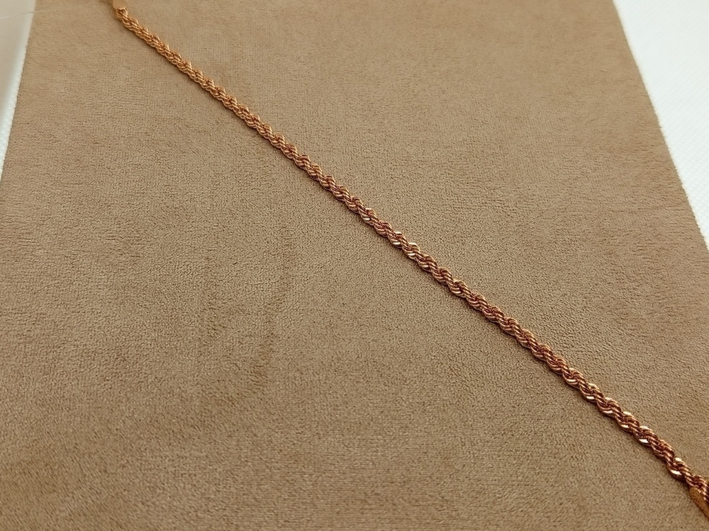 БРАСЛЕТ ПУСТОТЕЛЫЙ Веревка (Au 585)