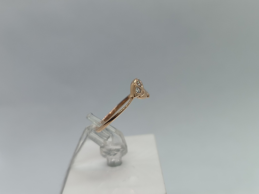 КОЛЬЦО С КАМНЯМИ (Au 585)