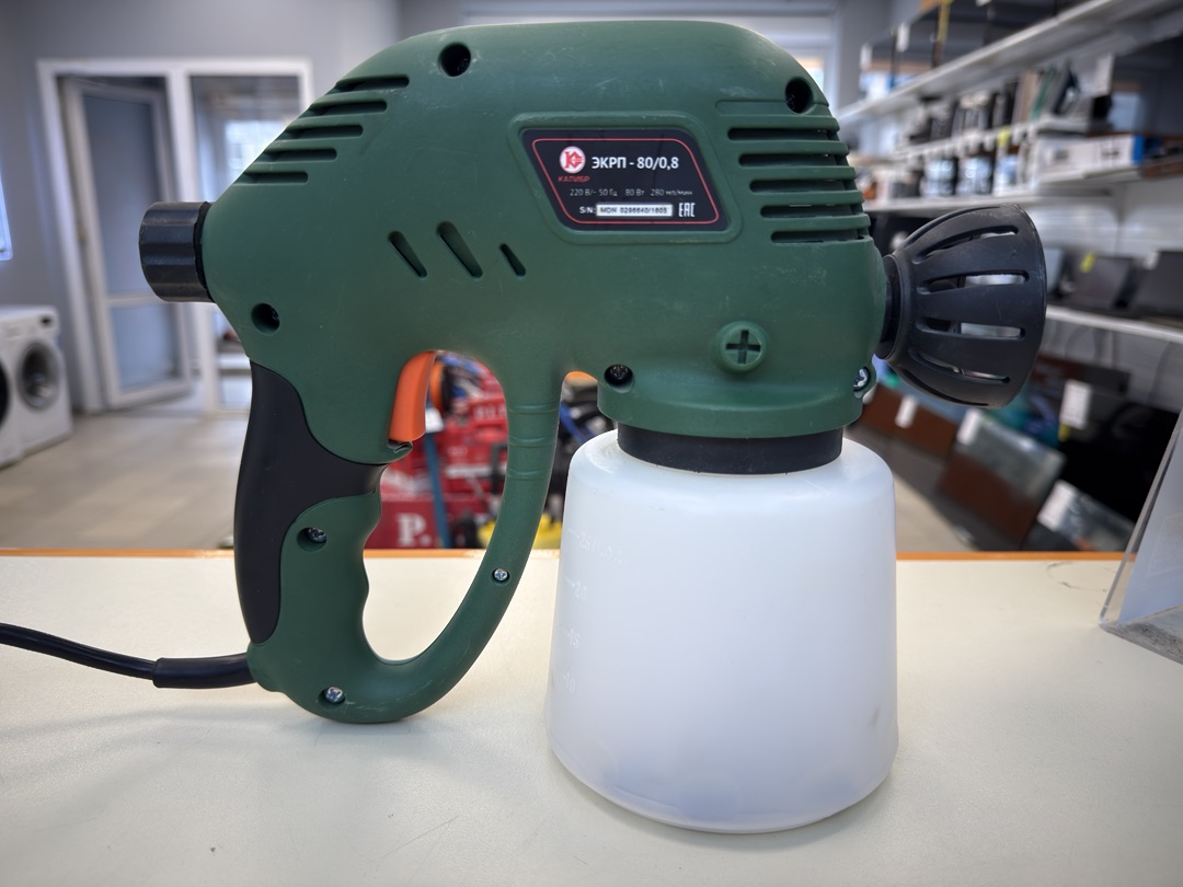 Электрический краскопульт Калибр ЭКРП-80/0.8