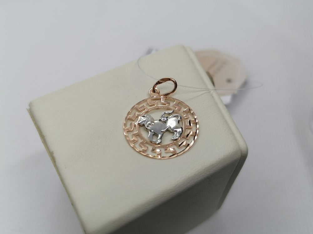 П1427115 ПОДВЕСКА ЗНАК ЗОДИАКА ЛЕВ (Au 585)