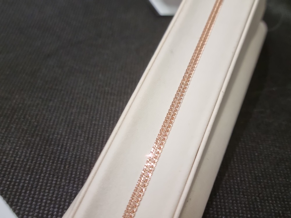 ЦЕПЬ ПОЛНОВЕСНАЯ Ромб двойной (Au 585)