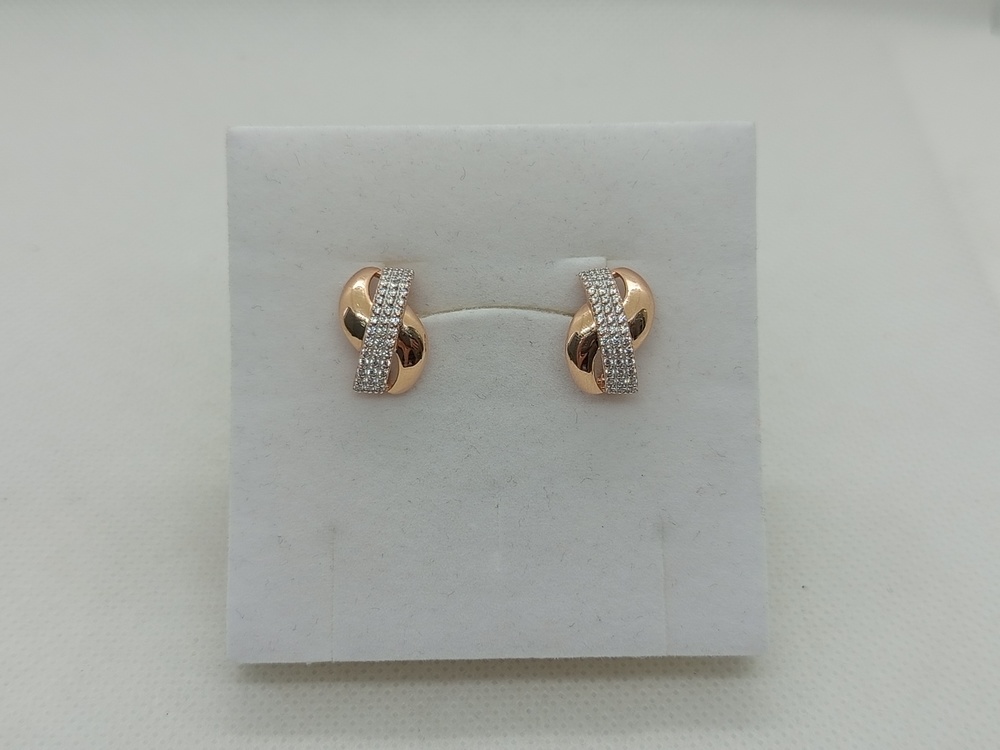 СКМИ585 СЕРЬГИ С КАМНЯМИ (Au 585)