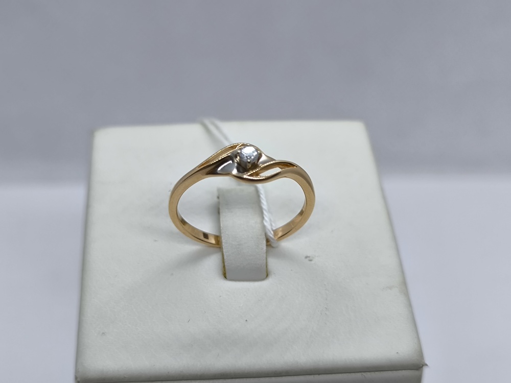 КОЛКМ585 КОЛЬЦО С КАМНЕМ (Au 585)