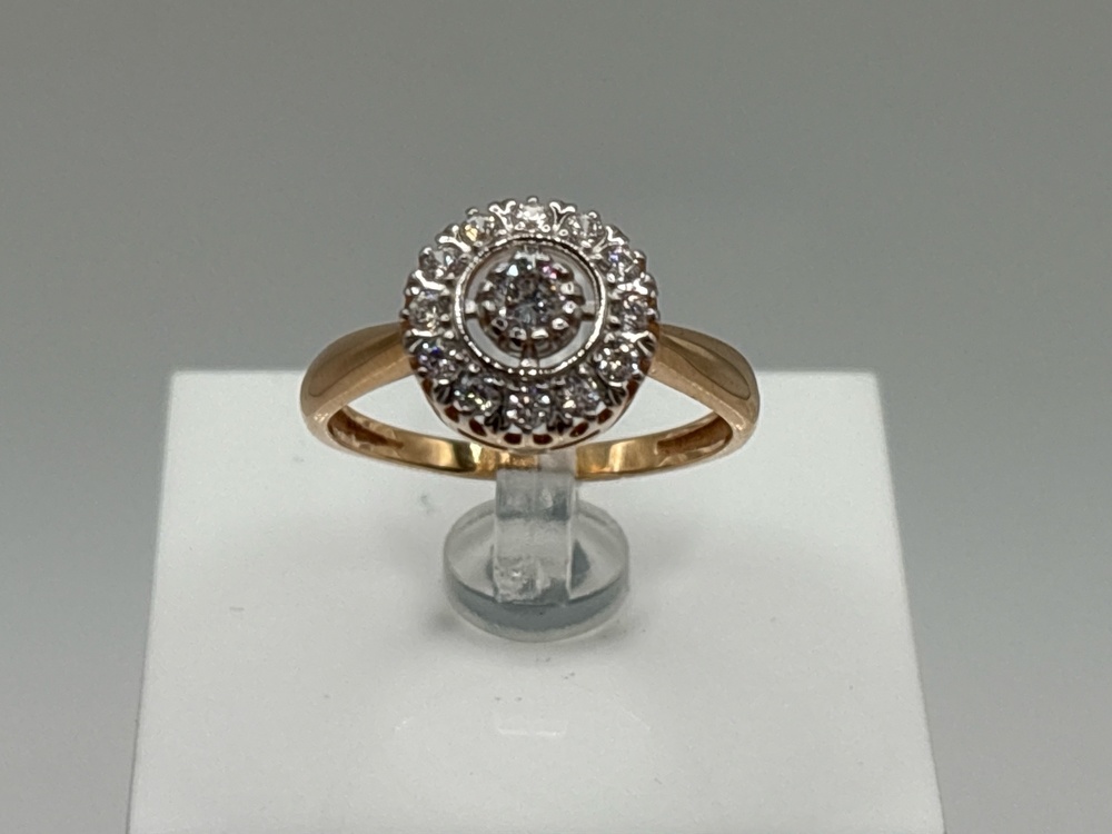 КОЛКМИ585 КОЛЬЦО С КАМНЯМИ (Au 585)