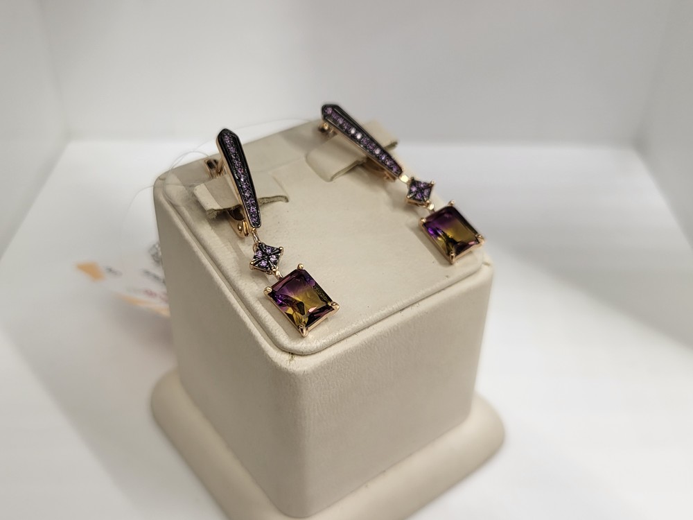 СЕРЬГИ С КАМНЯМИ (Au 585)