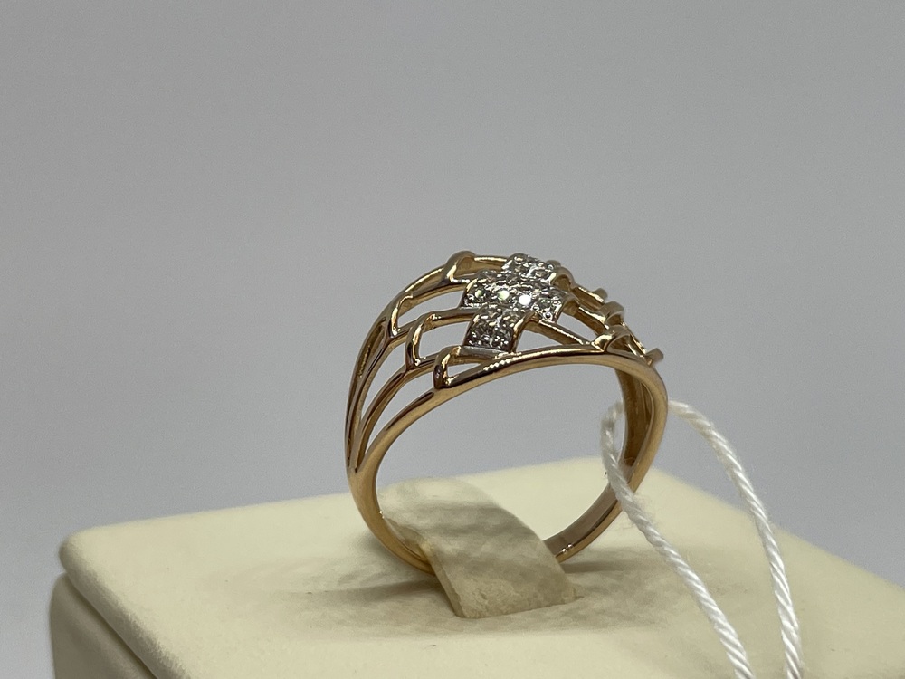 КОЛКМИ585 КОЛЬЦО С КАМНЯМИ (Au 585)