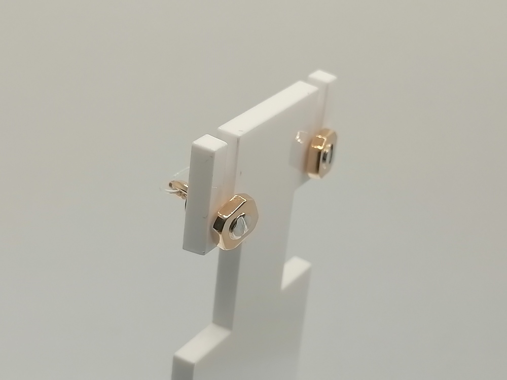 СЕРЬГИ ПУСЕТЫ без камня (Au 585)