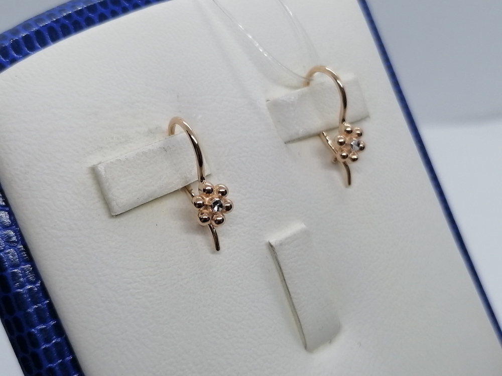 51-120-00499-1 СЕРЬГИ С ПЕТЕЛЬКОЙ (Au 585)