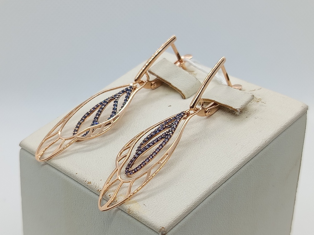 СЕРЬГИ С КАМНЯМИ (Au 585)