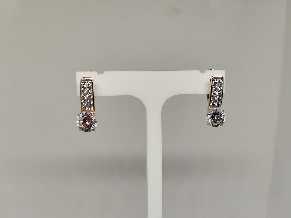 СЕРЬГИ С КАМНЯМИ (Au 585)